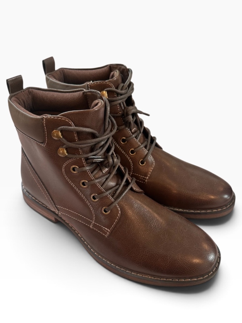 Club Room Westin Men's Brown Lace Up Ankle Boots Size 11M